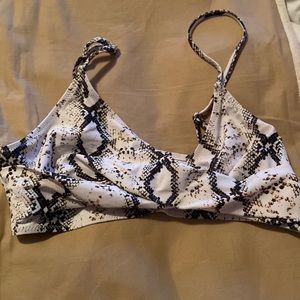 snake skin bikini top